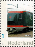 2022, NVPH:--- , personalized stamp with locomotive